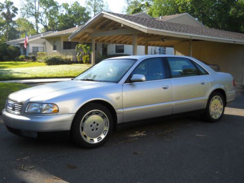 Audi  a8l quattro, silver, excellant condition one owner