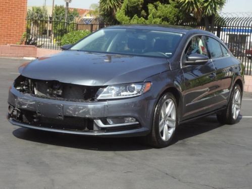 2013 volkswagen cc sport plus damaged fixer runs!! loaded, leather must see!