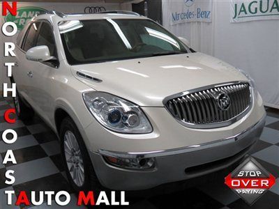 2008(08)enclave cxl awd white/beige lthr 3rd row seat heat park sun $19795