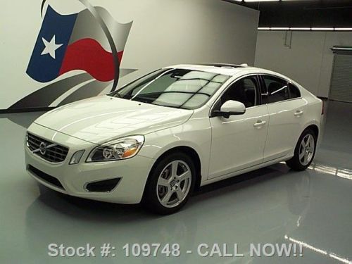 2012 volvo s60 t5 sedan auto sunroof leather 46k miles texas direct auto