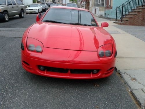 1995 mitsubishi 3000gt coupe 2-door 3.0l low reserve! red exterior black leather