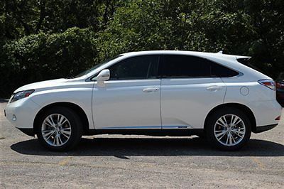 Lexus rx 450h fwd 4dr hybrid low miles suv automatic 3.5l v6 cyl starfire pearl