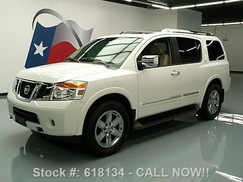 2012 nissan armada platinum sunroof nav dvd 20" wheels! texas direct auto