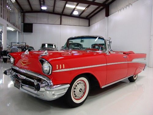 1957 chevrolet bel air convertible rotisserie restoration powerglide automatic