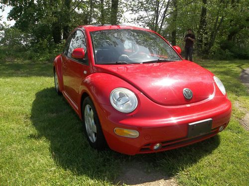 2000 volkswagen beetle gls 1.8l turbo sunroof leather cd &amp; more!!! excellent mpg