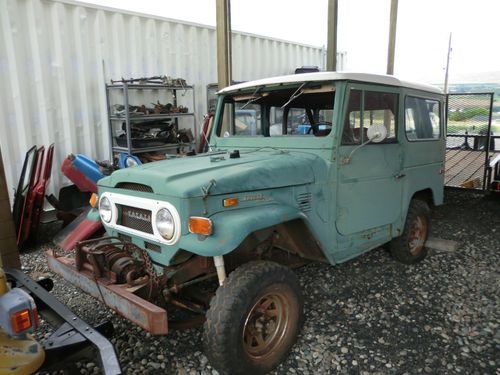 1972 toyota land cruiser barn find pto winch fj40 fj 40 landcruiser fj 40 fj-40