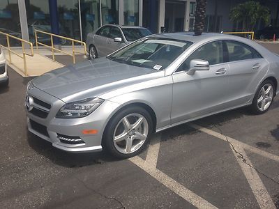 2013 mercedes benz cls550 iridium silver nav rear camera blind spot wood wheel