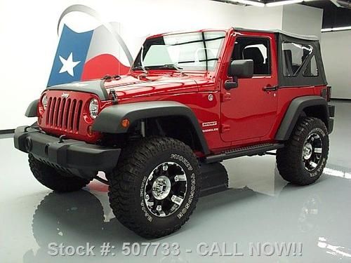 2011 jeep wrangler sport 4x4 convertible lifted only 4k texas direct auto