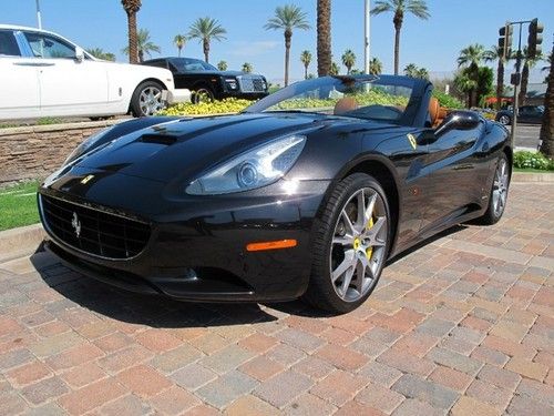 2010 ferrari california black tan 5408 miles magneride 20 camera yellow rev