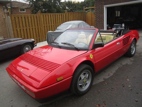 87 ferrari mondial 3.2 convertible 48k orig mile/paint full service history mint