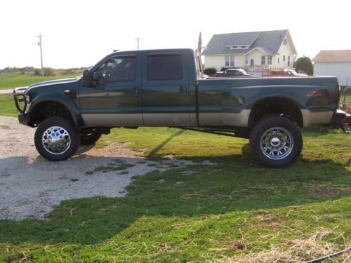 Lifted 2008 ford f350 kingranch  powerstroke diesel