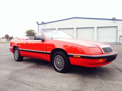 1989 chrysler lebaron gt convertible 2-door 2.5l