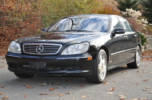 2001 mercedes-benz s55 amg base sedan 4-door 5.5l no reserve clean carfax report