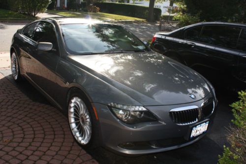 Bmw 650i coupe  stratus metallic with beige interior  sport winter pkg 26000 mls