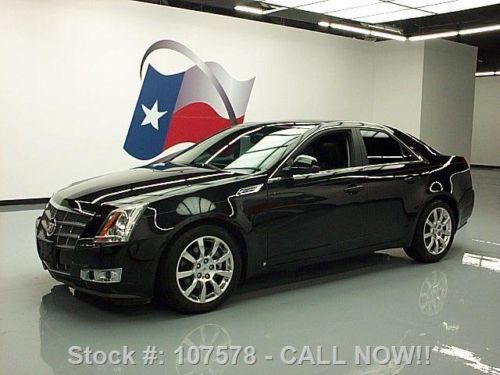 2009 cadillac cts vent leather pano sunroof nav 38k mi texas direct auto