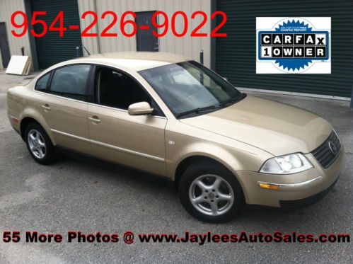 2003 volkswagen passat gl carfax 1owner 1.8turbo, 30mpg&#039;s ,runs great