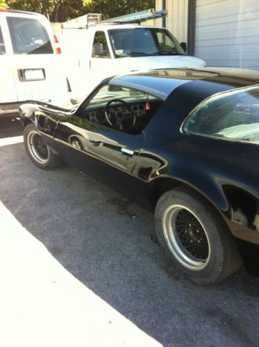 Black 1979 pontiac firebird,trans-am