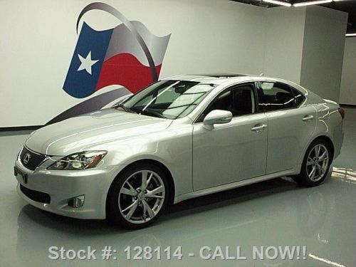 2010 lexus is250 sunroof nav rear cam climate seats 18k texas direct auto