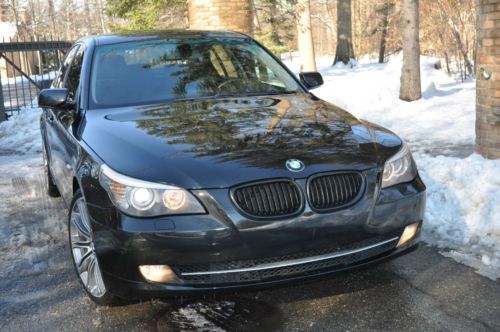 2008 bmw 528i.no reserve.leather/moon/19&#034; m sport wheels/heated/fogs/rebuilt