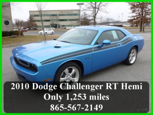 2010 dodge challenger r/t 1,200 miles! rt manual, hemi,