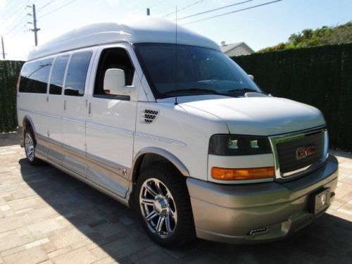 2013 gmc conversion high top custom van explorer lmt se loaded 9 passenger