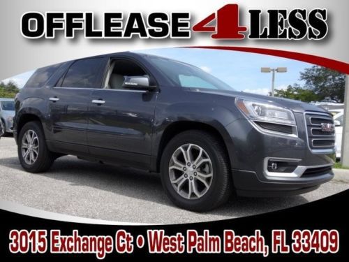 2014 gmc acadia slt warranty leather clean carfax 24 mpg