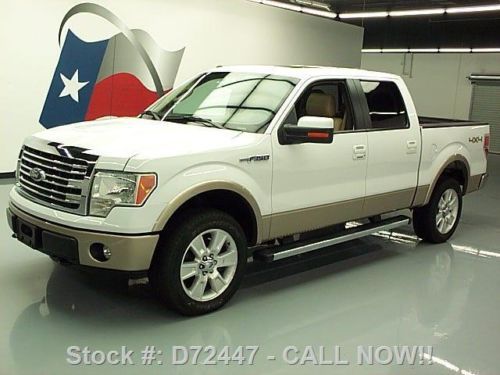 2013 ford f-150 lariat crew 5.0 4x4 sunroof nav 19k mi texas direct auto