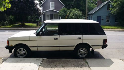 1995 range rover county lwb 4.2 classic white tan rebuilt drivetrain