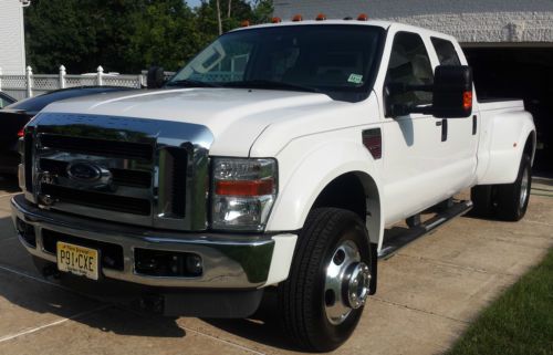 2009 ford f-350 lariat crew cab 4x4 drw diesel dually tow pkg sunroof $56k msrp