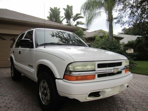 2003 chevrolet blazer ls 4x4 v6 power windows cd tilt cruise alloy whls 1 owner!