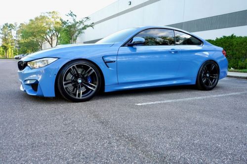 2015 bmw m4 m4 coupe exquisite marina blue low miles clean carfax financing