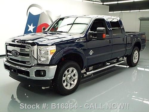 2012 ford f-250 lariat crew 4x4 fx4 diesel sunroof nav! texas direct auto