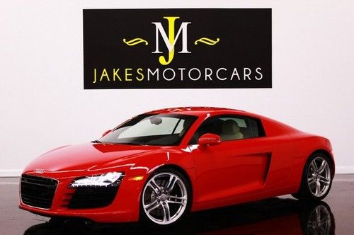 2009 audi r8 4.2 v8, 6-speed, only 11k miles, red/tan, pristine car!!