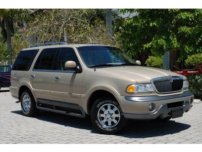 1998 lincoln navigator 2wd 3rd row 6-cd changer leather wood keyless entry