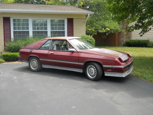 1985 dodge charger shelby hatchback 2-door 2.2l