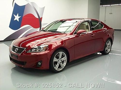 2011 lexus is 350 sunroof climate seats nav rear cam 5k texas direct auto