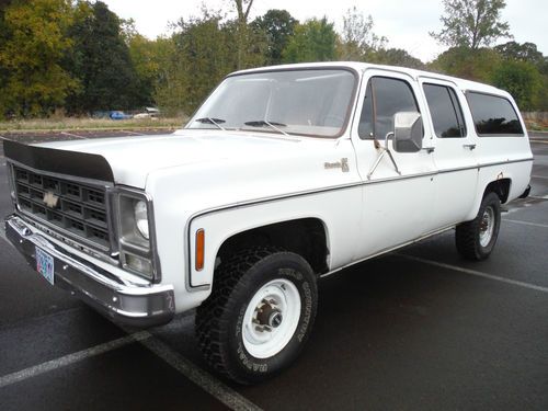 No reserve ***** 1979 chevrolet k20 suburban silverado 4x4 - 3/4 ton ******