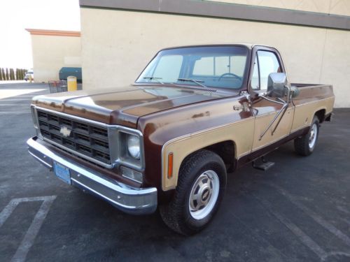 1977 chevrolet cheyenne camper special very original calif car air cond $ 2999 !