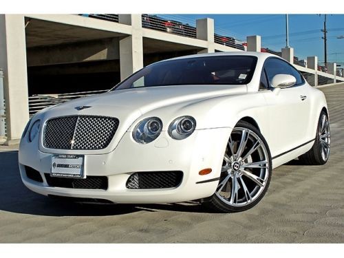 Bentley gt coupe::cashmere white::22&#034; inch wheels::wood inlays::one owner