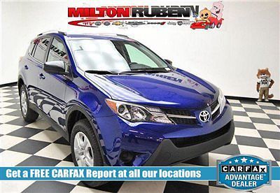 Le 2014 toyota rav4 low miles suv gasoline 2.5l l4 fi dohc 16v blue crush metall