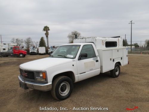 Gmc sierra c/k 3500 regular cab pickup truck stahl service utility box 7.4l v8