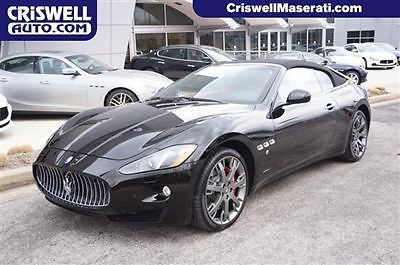 New maserati granturismo sport convertible black nero ferrari v8 red loaded