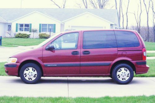 2004 chevrolet venture v6 3.4l 7 pass mini van red very clean 118k nice cond