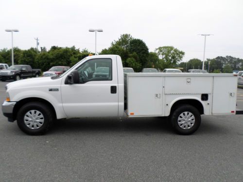 03 f-350 utility body srw pickup. drive her home. ready to work. 5.4 v8 runs