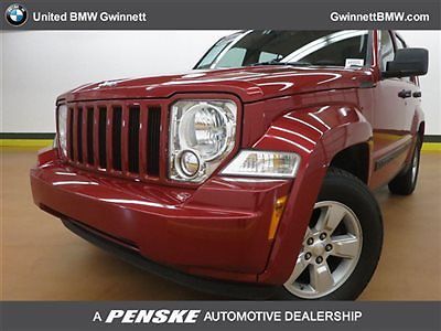 Rwd 4dr sport low miles suv automatic gasoline 3.7l v6 cyl engine red