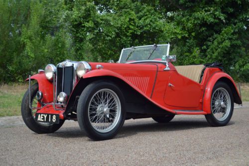 Purchase used 1947 MG TC - Classic British Sports Car - Red and ...