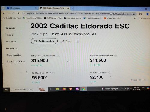 2002 cadillac eldorado esc