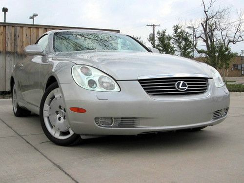 2004 lexus sc430 base convertible 2-door 4.3l low miles no reserve