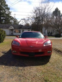 2007 red chevrolet corvette