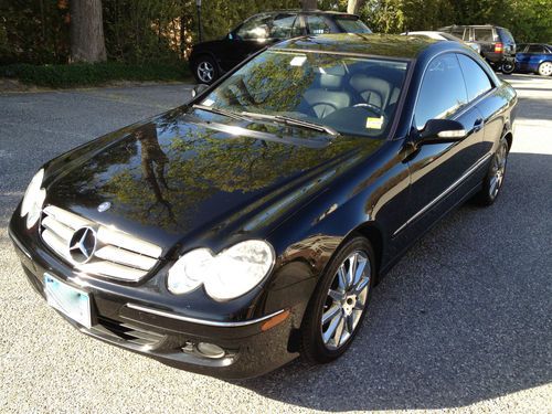 2007 mercedes clk 350 coupe 3.5l black on black moonroof